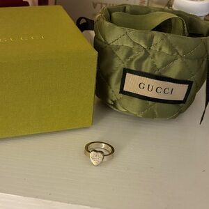 Gucci Silver Heart Ring